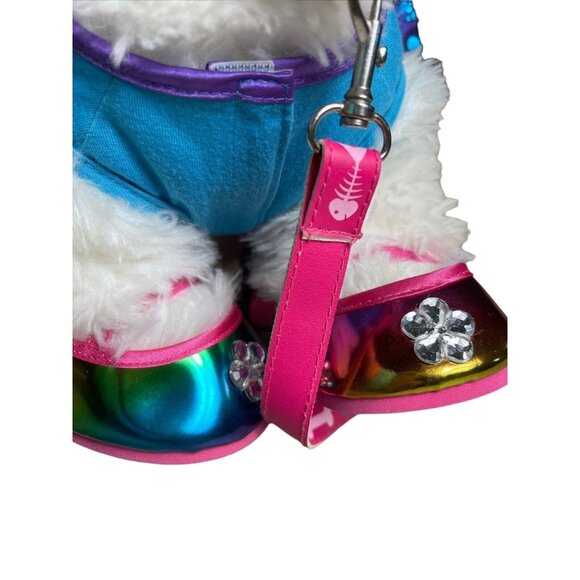 Build A Bear Pets White Cat Himalayan Persian 12” Plush Dress, Shoes & Leash - Picture 8 of 12